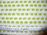 Elefant klein grün auf weiß Elefant klein grün auf weiß