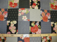 Patch Blumen schwarz Patch Blumen schwarz