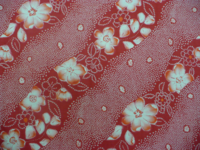 Shibori Blüten rot weiß Shibori Blüten rot weiß