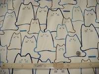 Wachstuch Katzen blau Wachstuch Katzen blau
