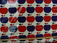 Wachstuch Apfel rot blau Wachstuch Apfel rot blau