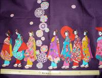 Wachstuch Maiko aubergine Wachstuch Maiko aubergine