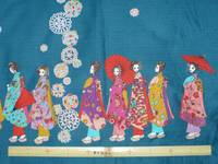 Wachstuch Maiko petrol Wachstuch Maiko petrol