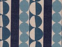 Wachstuch Circles & Stripes blue