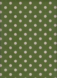 Wachstuch Karo & Punkte grün Doubleface
