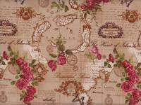 Wachstuch Antique Map beige