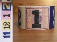 Paper Tape Numbers bunt 30mm Paper Tape Numbers bunt 30mm