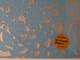 Paper-cutting seal. silk paper. sandy beach. sax Paper-cutting seal. silk paper. sandy beach. sax