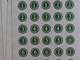 Number seal (12mm) Green. 40 pcs Number seal (12mm) Green. 40 pcs
