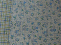 beidseitig Blümchen - karo blau beidseitig Blümchen - karo blau
