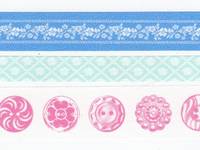 Washi Tape Button blue 3er Set 10+15+20mm Washi Tape Button blue 3er Set 10+15+20mm