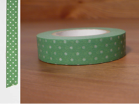 Washi Tape pin dots yomogi 13mm Washi Tape pin dots yomogi 13mm