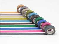Washi Tape 10er Set uni dark color 15mm Washi Tape 10er Set uni dark color 15mm