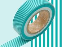 Washi Tape border turquoise green 15mm Washi Tape border turquoise green 15mm