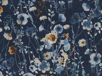 Watercolor Flower dark blue Watercolor Flower dark blue