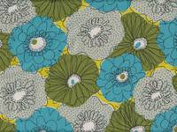Scrunchie flower turquoise green Scrunchie flower turquoise green
