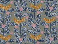 Flowers & Birds light green Flowers & Birds light green