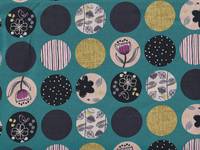 Flower circle petrol Flower circle petrol