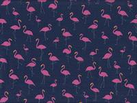 Flamingos dunkelblau