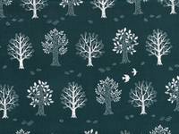 Bäume petrol (Babycord) Bäume petrol (Babycord)