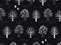 Bäume schwarz (Babycord) Bäume schwarz (Babycord)