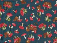 Eichhörnchen & Pilze petrol Eichhörnchen & Pilze petrol