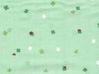 Klee & Marienkäfer hellgrün double gauze Klee & Marienkäfer hellgrün double gauze