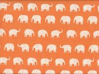 Elefanten groß weiß auf orange