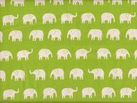 Elefanten groß weiß auf grün