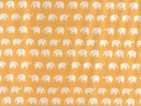 Elefanten klein weiß auf gelb