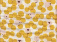 Schafe gelb double gauze Schafe gelb double gauze