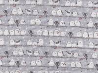 Vögel grau double gauze Vögel grau double gauze