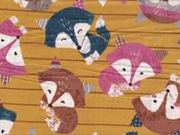 Big Animal - Fox yellow double gauze Big Animal - Fox yellow double gauze