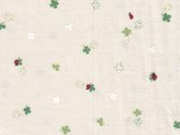 Klee & Marienkäfer creme double gauze Klee & Marienkäfer creme double gauze