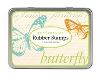 Rubber Stamp Set Butterflies