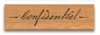 Rubber Stamp Confidential Rubber Stamp Confidential