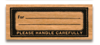 Rubber Stamp For: Please Handle Carefully Rubber Stamp For: Please Handle Carefully
