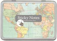 Sticky Notes Vintage Map