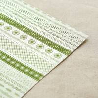 Fabric Sticker Petit green A4