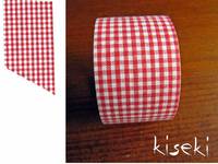 Masking Tape textil Baumwolle checked Red 30mm Masking Tape textil Baumwolle checked Red 30mm