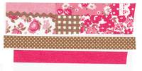 Washi Tape Collage red 3er Set 25mm+10mm Washi Tape Collage red 3er Set 25mm+10mm