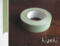 Washi Tape dots light green 15mm Washi Tape dots light green 15mm