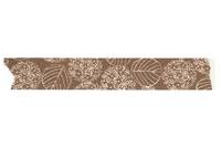 Washi Tape hydrangea mocha brown 15mm Washi Tape hydrangea mocha brown 15mm