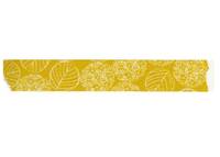 Washi Tape hydrangea mustard 15mm