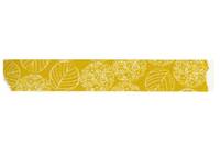Washi Tape hydrangea mustard 15mm Washi Tape hydrangea mustard 15mm