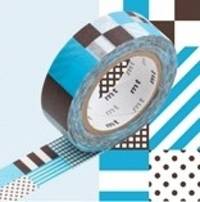 Washi Tape mix blue 15mm Washi Tape mix blue 15mm