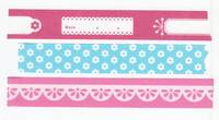 Washi Tape Photo deco fuchsia pink 3er Set 15mm Washi Tape Photo deco fuchsia pink 3er Set 15mm