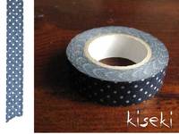 Washi Tape pin dots tetsukon 15mm Washi Tape pin dots tetsukon 15mm