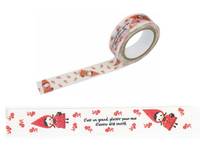 Washi Tape Shinzi Katoh Red hood pudding 15mm Washi Tape Shinzi Katoh Red hood pudding 15mm