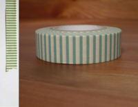 Washi Tape stripes celadon 15mm Washi Tape stripes celadon 15mm